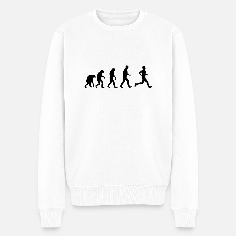 running evolution - Pull Premium bio Homme - blanc