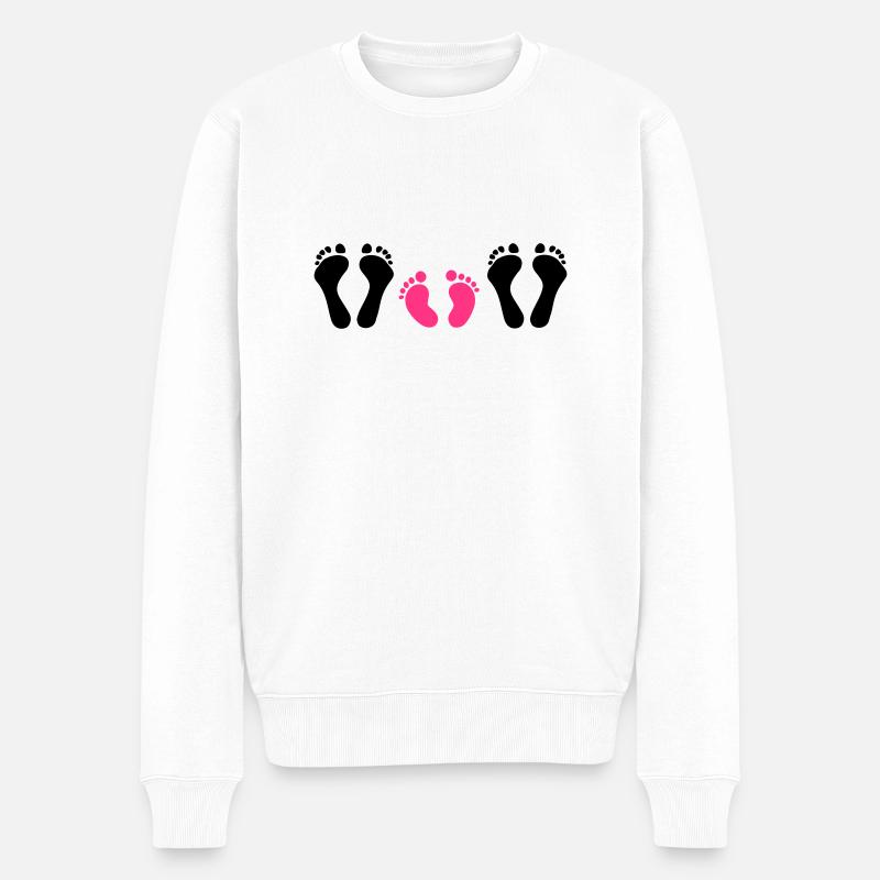 Familie - Männer Premium Bio Pullover - Weiß