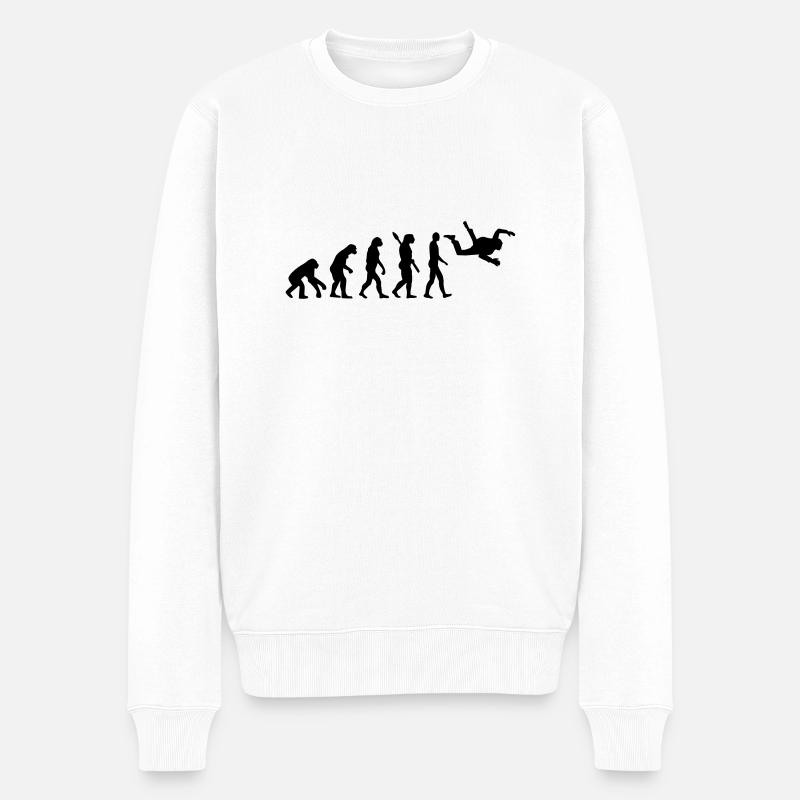 Evolution Skydiving - Men's Premium Organic Jumper - white