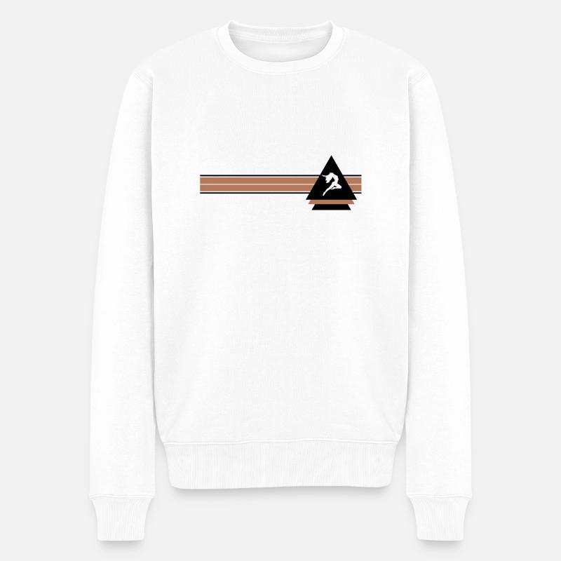 Dancing Dance Music - Männer Premium Bio Pullover - Weiß