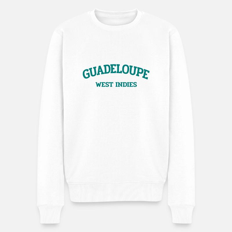 Guadeloupe - Point-à-Pitre - Caraïbes - Antilles - Pull Premium bio Homme - blanc