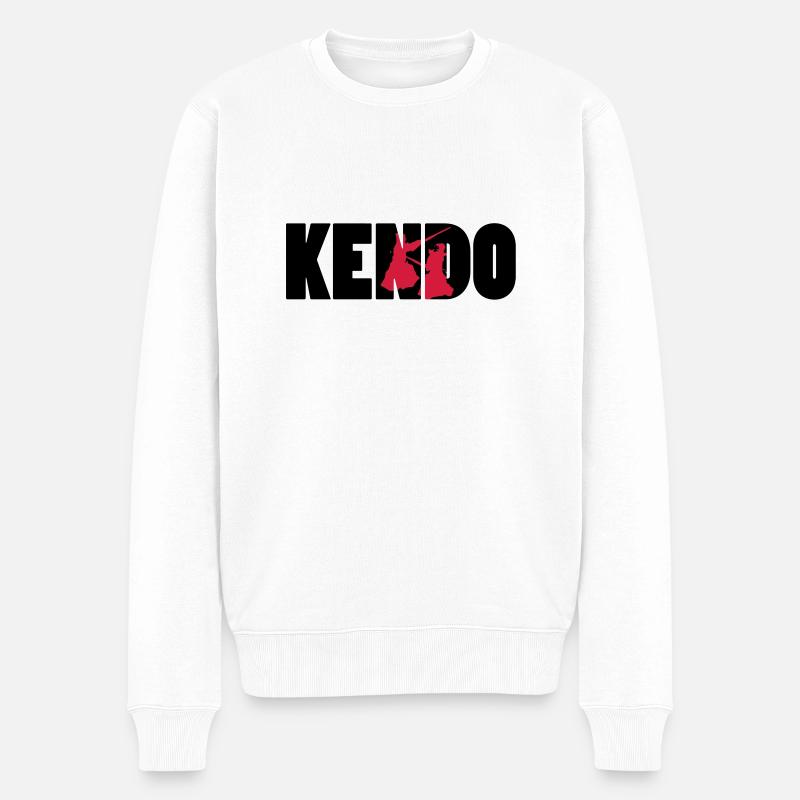 Kendo ! - Pull Premium bio Homme - blanc