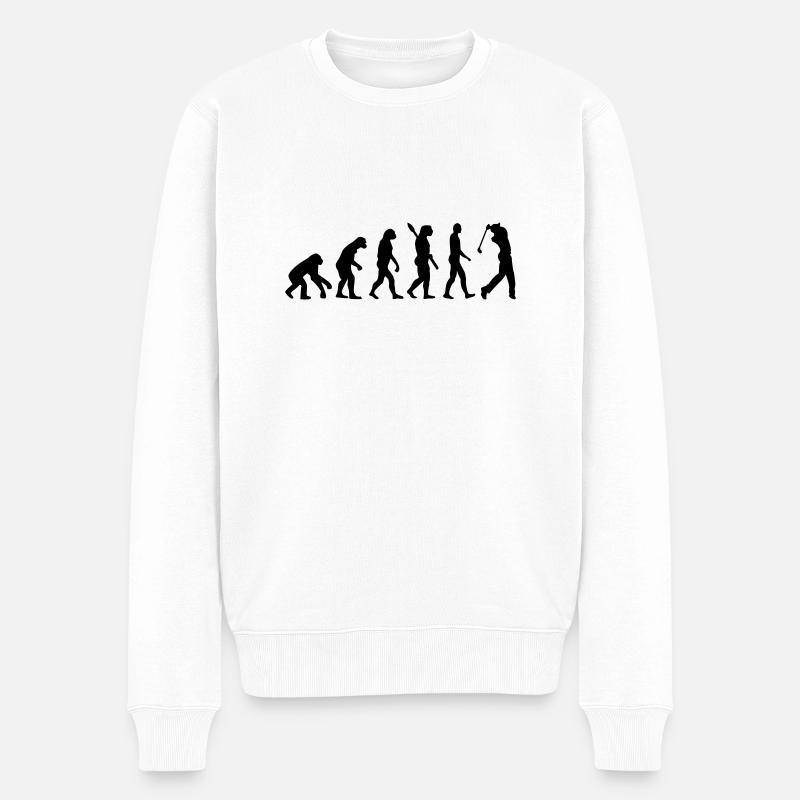 Evolution Golf - Men's Premium Organic Jumper - white