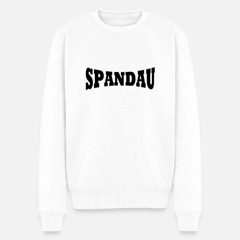 Spandau lettrage - Pull Premium bio Homme - blanc