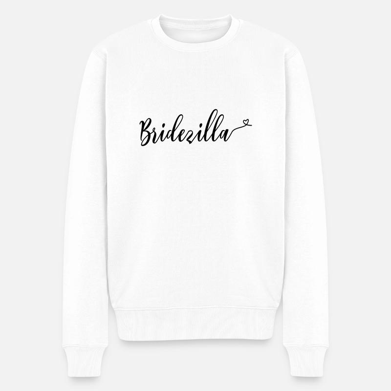 (bridezilla) - Männer Premium Bio Pullover - Weiß