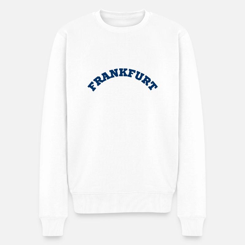 Frankfurt - Männer Premium Bio Pullover - Weiß