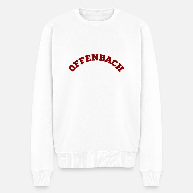Offenbach - Männer Premium Bio Pullover - Weiß
