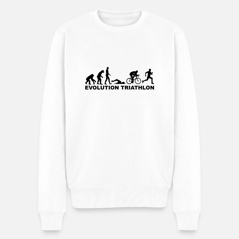 Evolution Triathlon - Pull Premium bio Homme - blanc