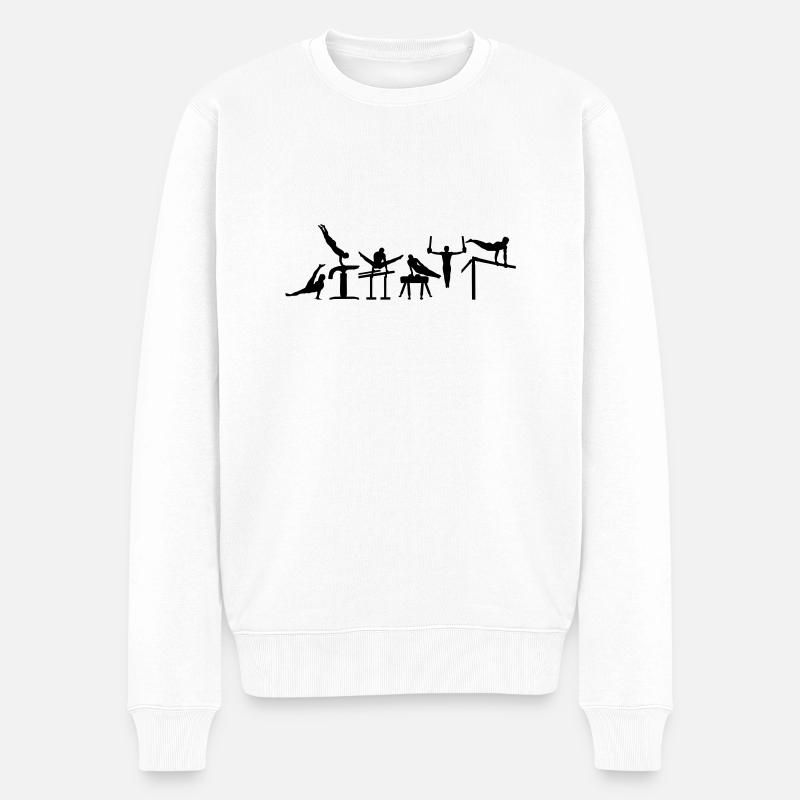 Gymnastics - Pull Premium bio Homme - blanc