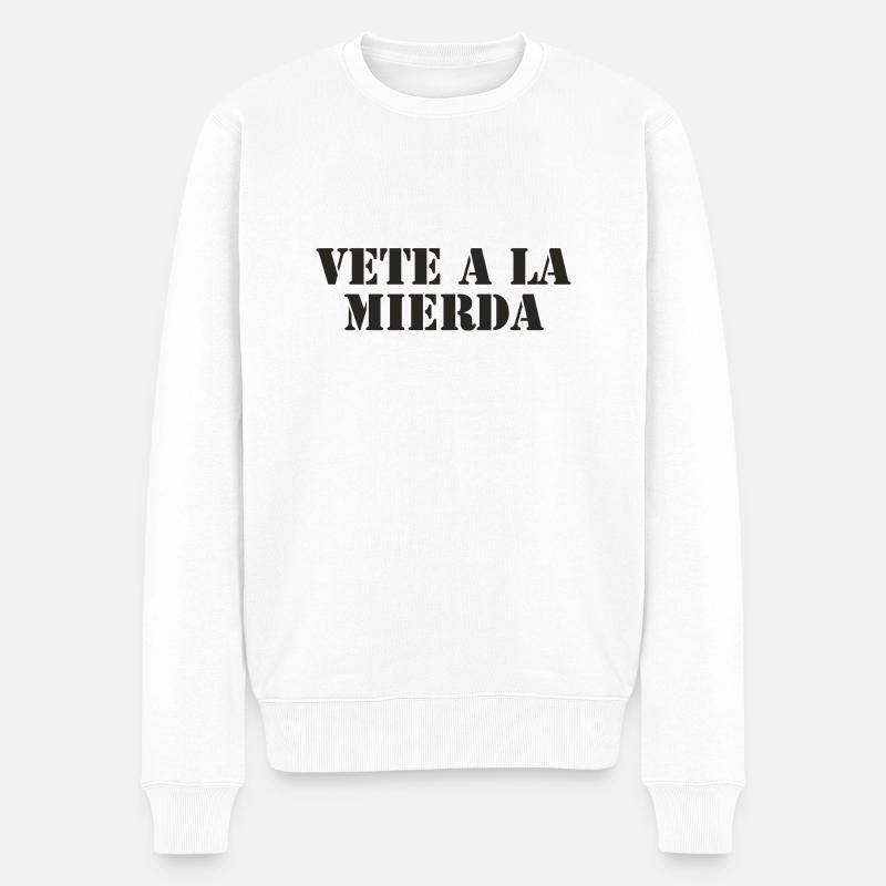 Espagnol Proverbe langue espagnole - Pull Premium bio Homme - blanc