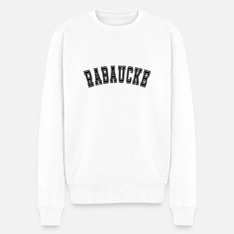 Rabaucke Lausbube - Männer Premium Bio Pullover - Weiß