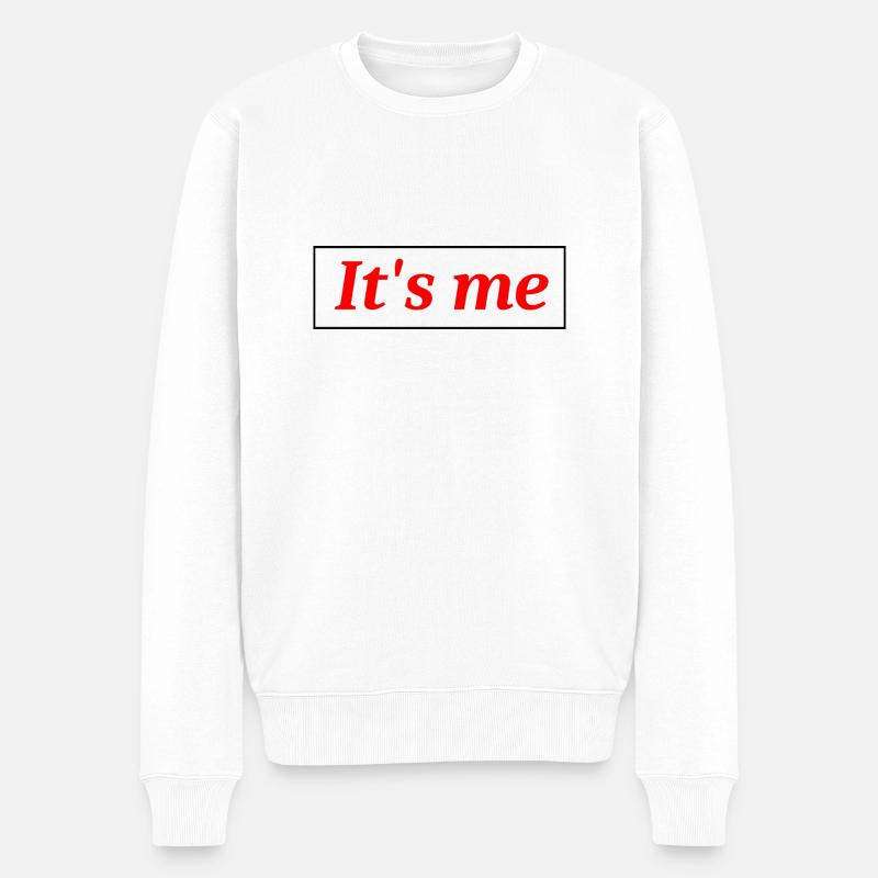 It`s me - Männer Premium Bio Pullover - Weiß