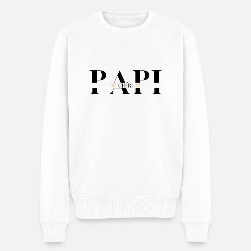 papi Chéri - Pull Premium bio Homme - blanc