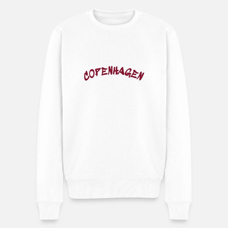 Copenhague - Kopenhague - Danemark - Pull Premium bio Homme - blanc