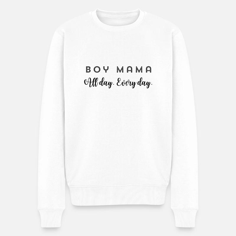 Garçon Maman - Pull Premium bio Homme - blanc