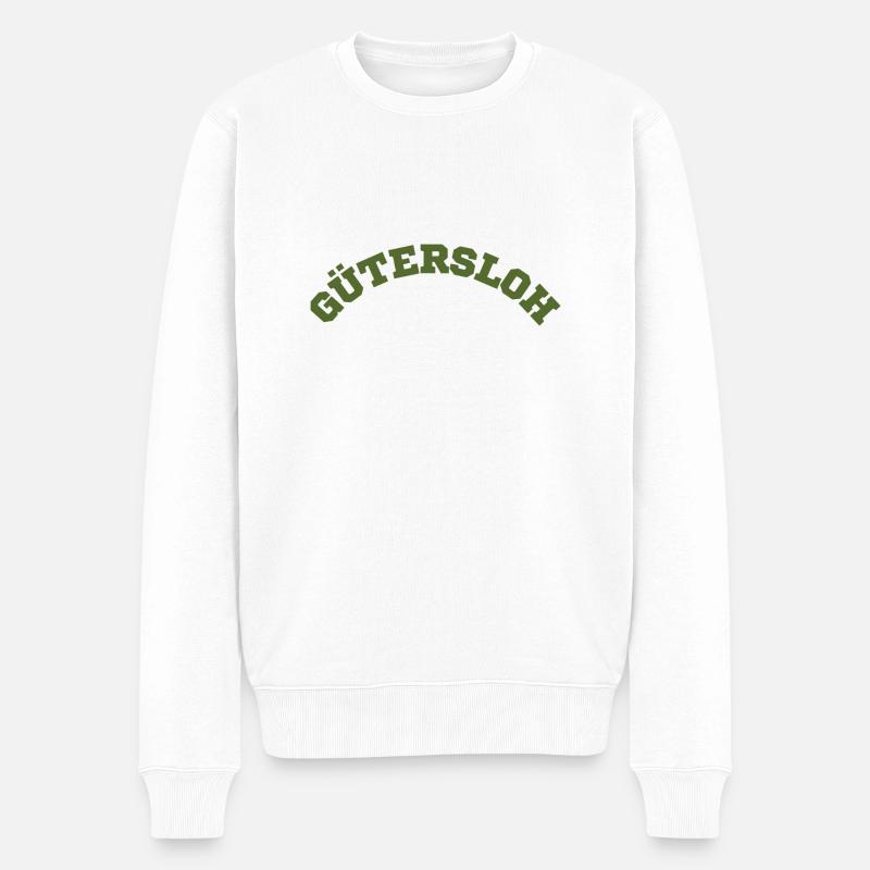Gütersloh - Männer Premium Bio Pullover - Weiß