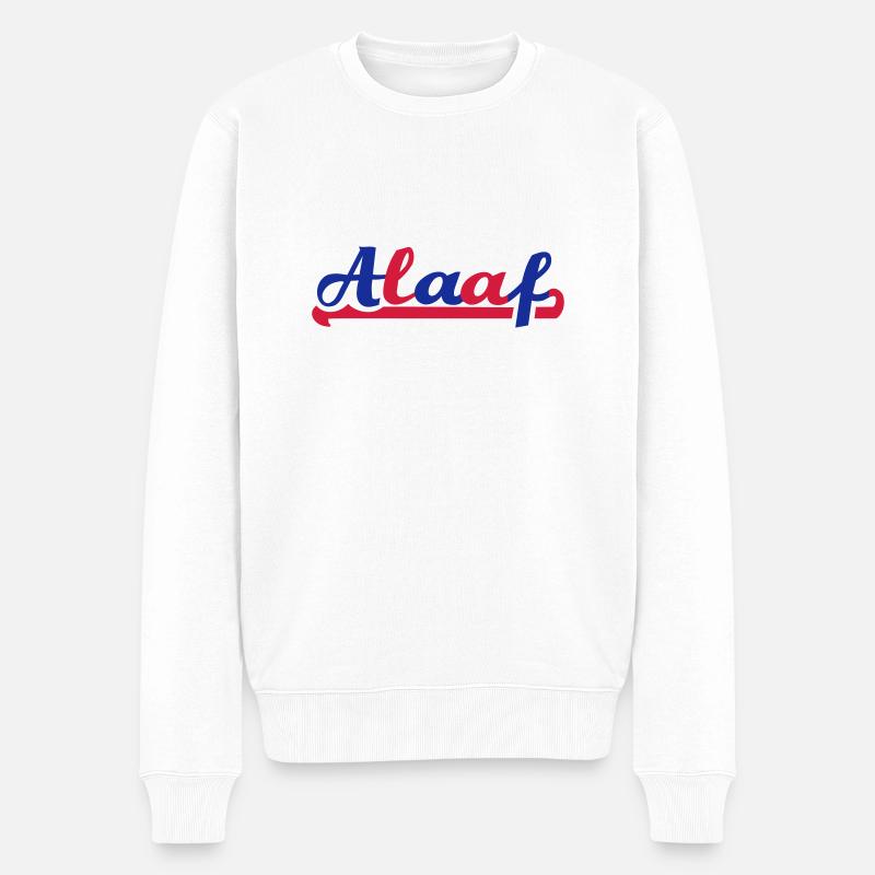 Alaaf - Männer Premium Bio Pullover - Weiß