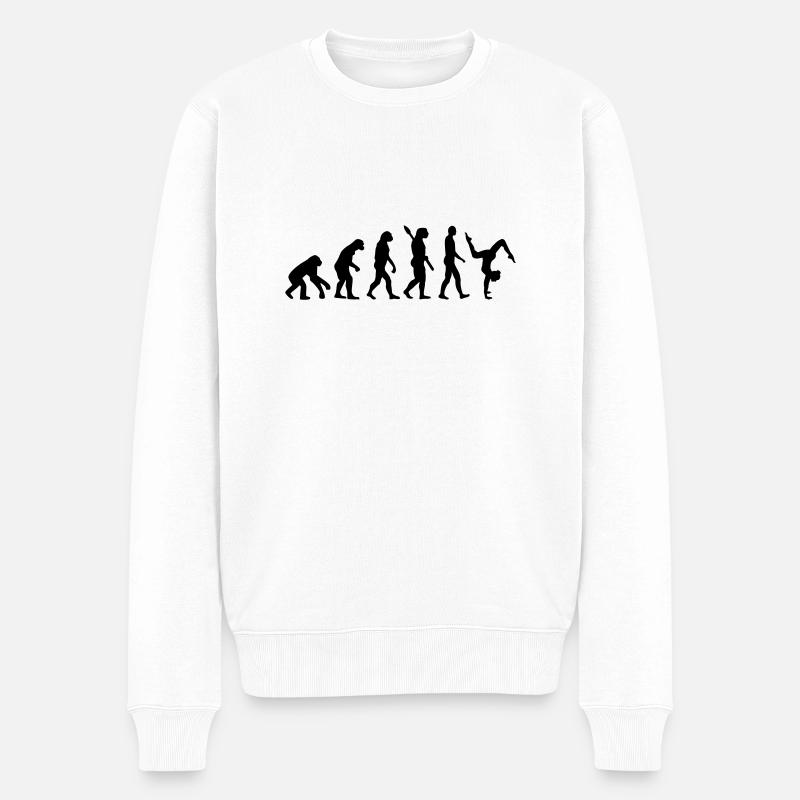Turnen - Männer Premium Bio Pullover - Weiß