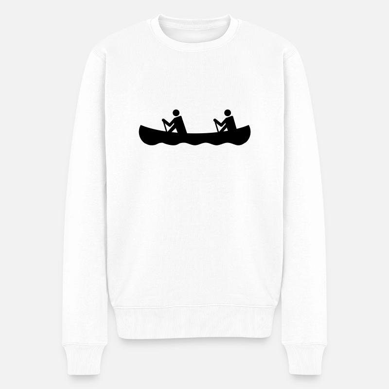 canoë - Pull Premium bio Homme - blanc