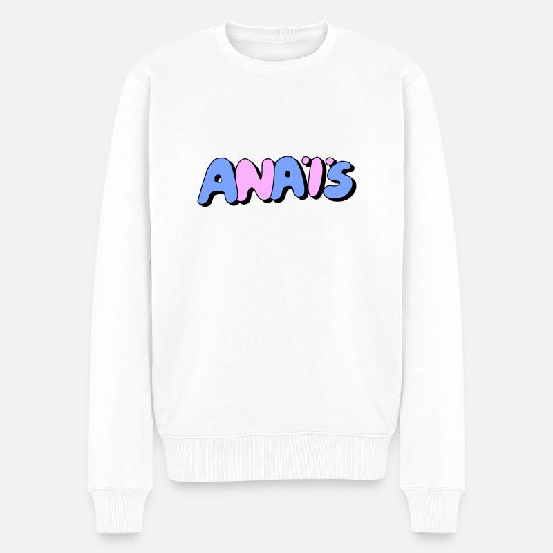 Anais - Männer Premium Bio Pullover - Weiß