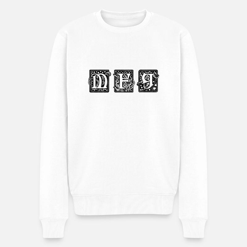 Mit freundlichen Grüßen - Männer Premium Bio Pullover - Weiß