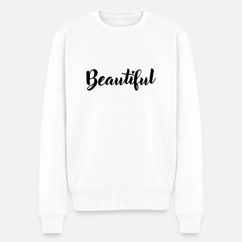 Beau - Pull Premium bio Homme - blanc