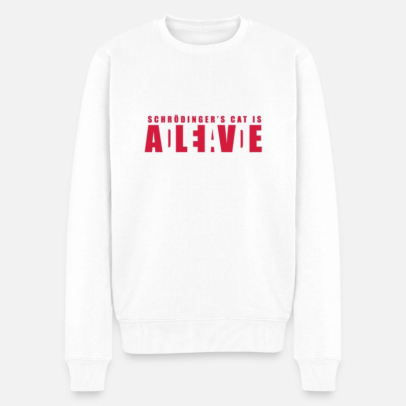Schrödingers Katze - Pull Premium bio Homme - blanc