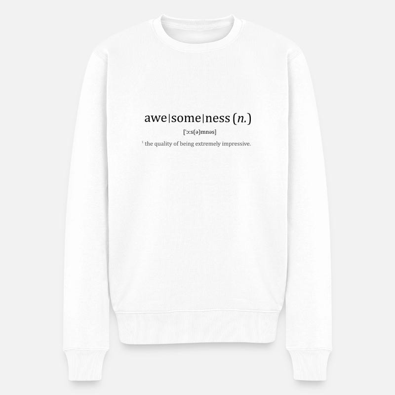 Dictionnaire impressionnant - Pull Premium bio Homme - blanc
