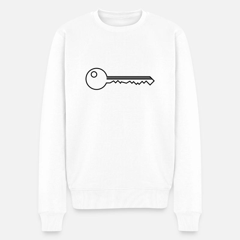 Clés - Pull Premium bio Homme - blanc