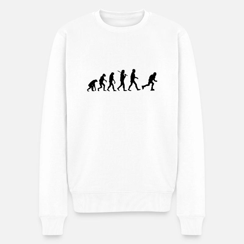 patins à roulettes Evolution - Pull Premium bio Homme - blanc