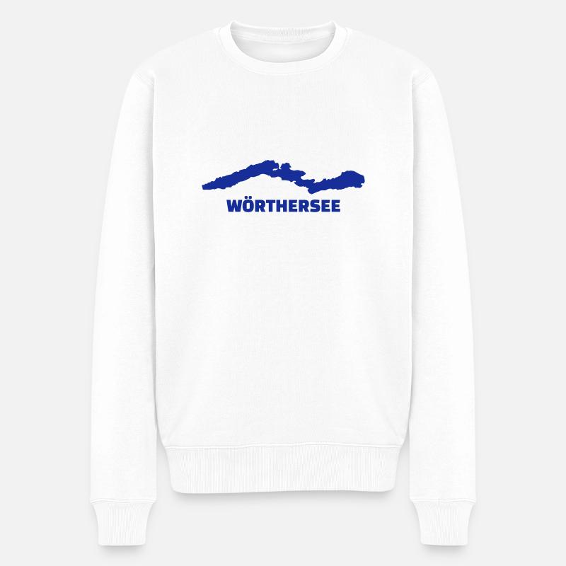 Wörthersee - Männer Premium Bio Pullover - Weiß