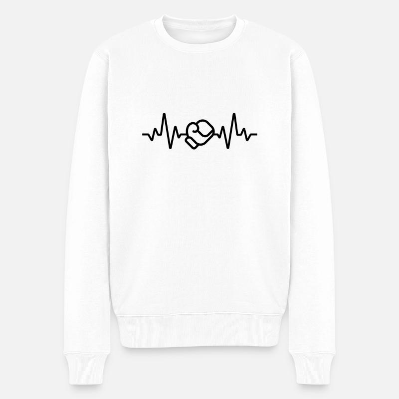 Boxe - Pull Premium bio Homme - blanc