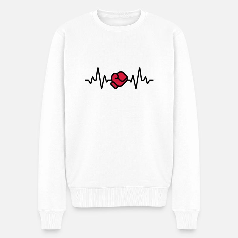 Boxe - Pull Premium bio Homme - blanc