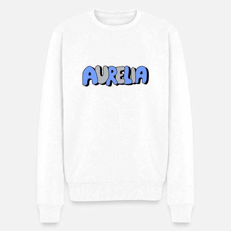 Aurelia - Männer Premium Bio Pullover - Weiß