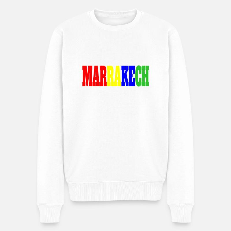 MARRAKECH - Pull Premium bio Homme - blanc