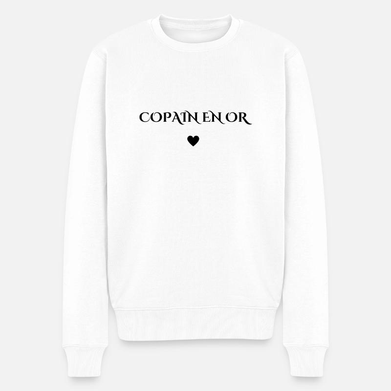 copain en or - Pull Premium bio Homme - blanc