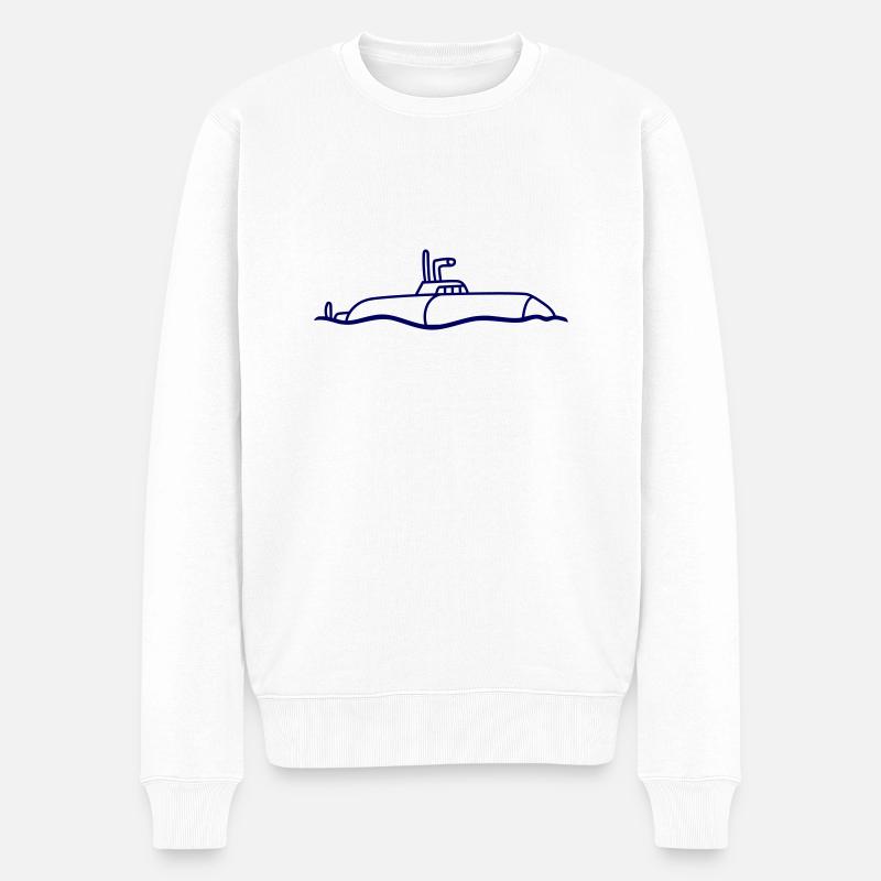 Plongée de surface sous-marine - Pull Premium bio Homme - blanc