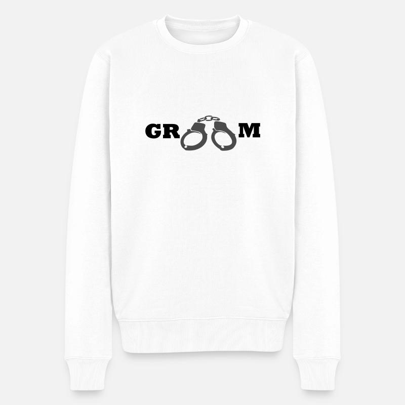 Stallbursche - Männer Premium Bio Pullover - Weiß