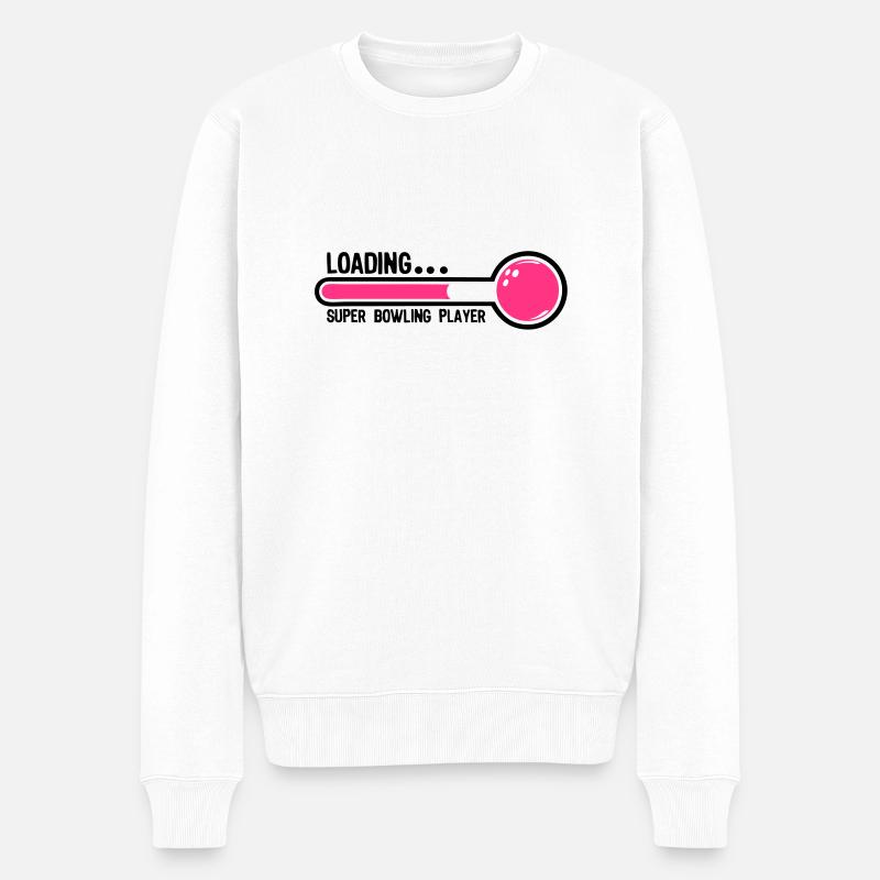 bowling boule loading super player1 - Pull Premium bio Homme - blanc