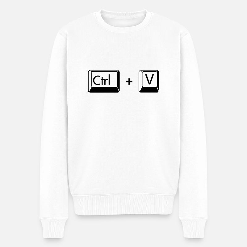 Copier coller drôle de cadeau pour les jumeaux - Pull Premium bio Homme - blanc