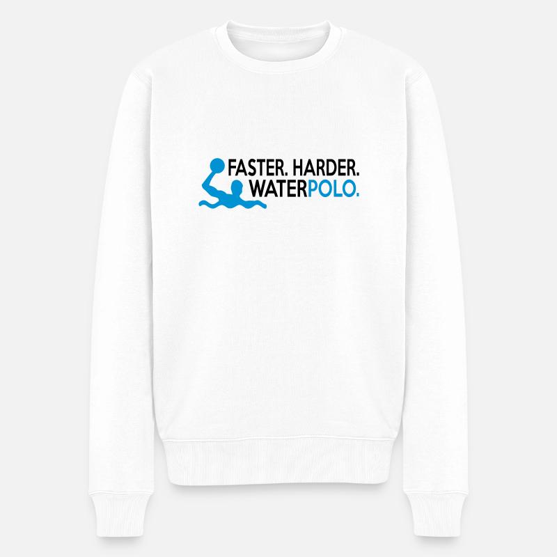 water polo - Pull Premium bio Homme - blanc