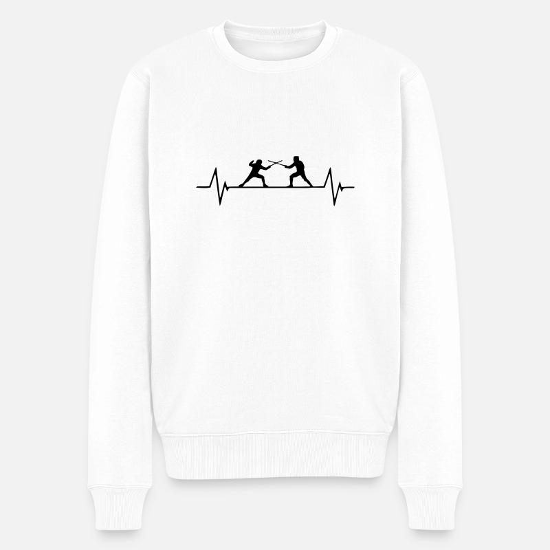 Passion de l’escrime ECG - Pull Premium bio Homme - blanc