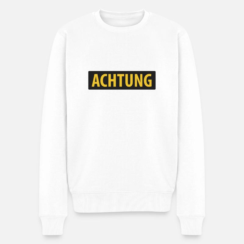 Attention - Pull Premium bio Homme - blanc