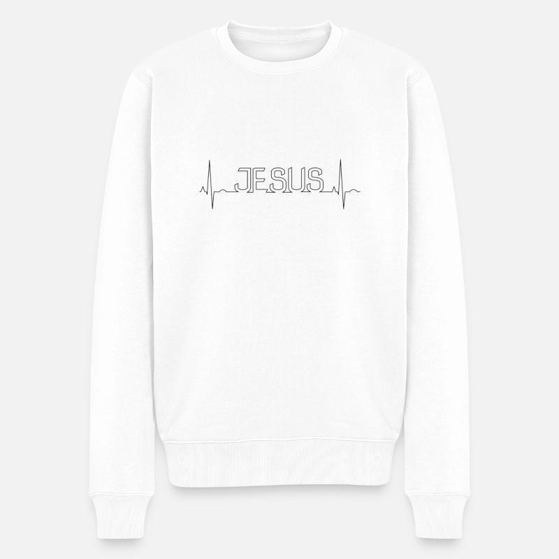 Jésus - Pull Premium bio Homme - blanc
