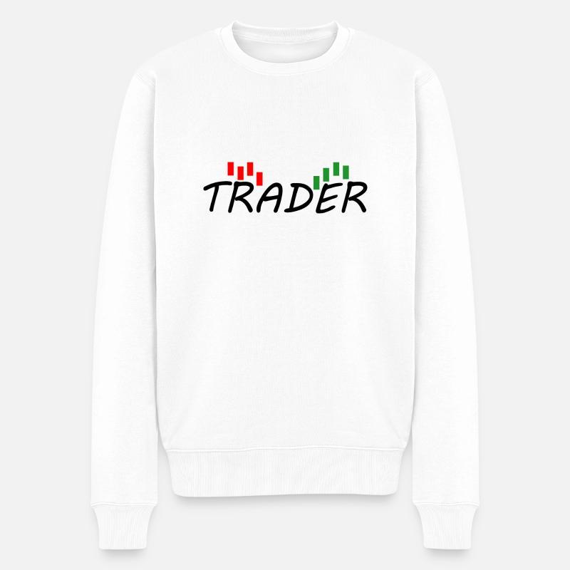Trader - Pull Premium bio Homme - blanc