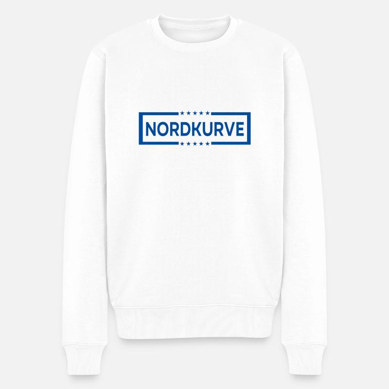 Nordkurve Fan-Design - Männer Premium Bio Pullover - Weiß