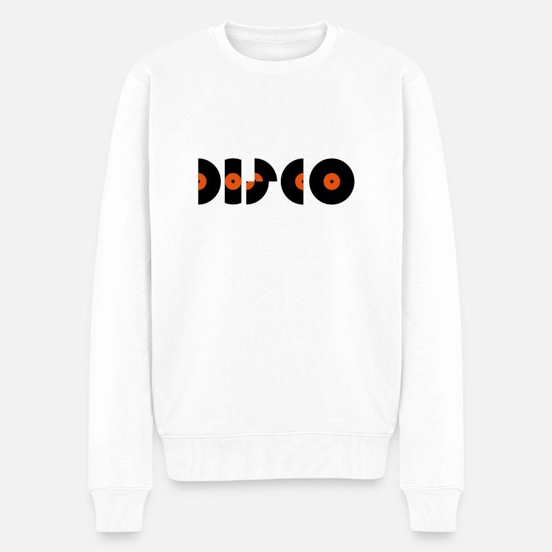 disco_2c - Pull Premium bio Homme - blanc