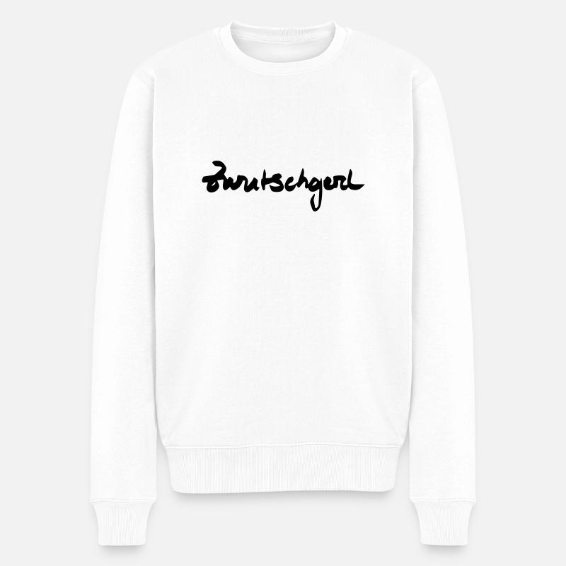 Zwutschgerl - Männer Premium Bio Pullover - Weiß