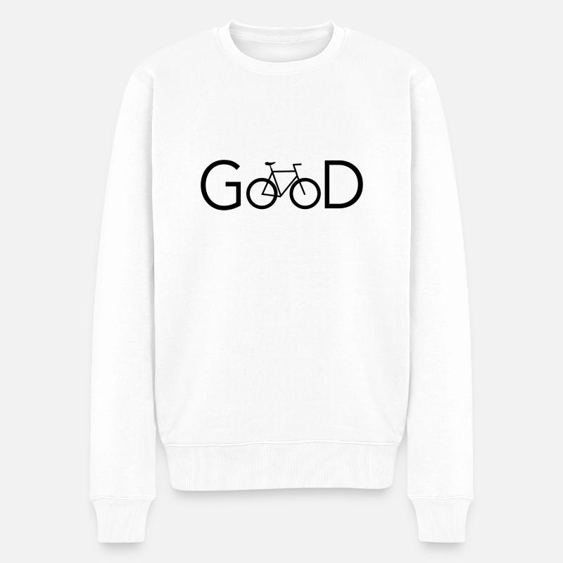 Good - Männer Premium Bio Pullover - Weiß