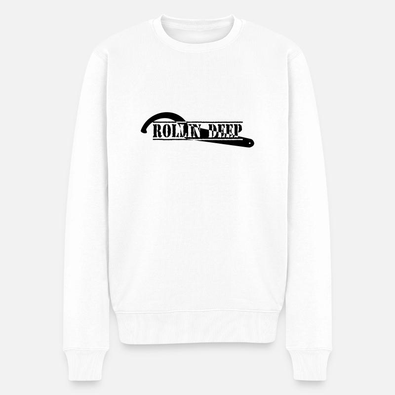 ROLLI DEEP - Pull Premium bio Homme - blanc